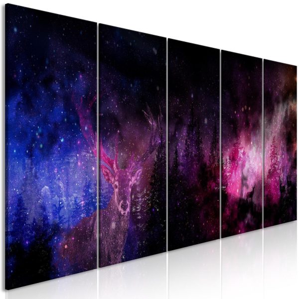 Canvas Print - Deer Galaxy (5 Parts) Narrow - Image 2