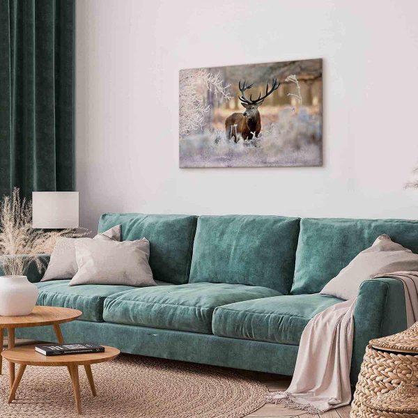 Canvas Print - Deer in the Cold