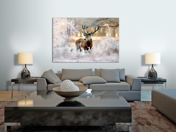 Canvas Print - Deer in the Cold