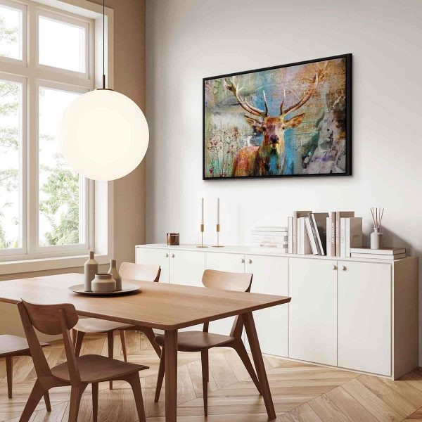Canvas Print - Deer on Wood