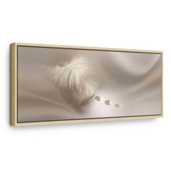 Canvas Print - Delicate Feather - Image 3