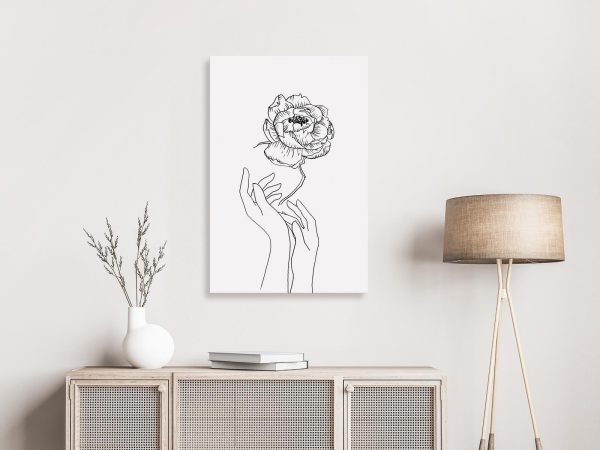 Canvas Print - Delicate Flower (1 Part) Vertical - Image 2