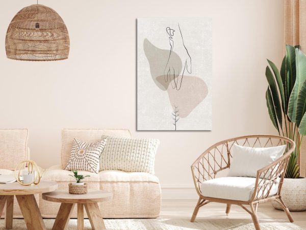 Canvas Print - Delicate Touch (1 Part) Vertical - Image 4