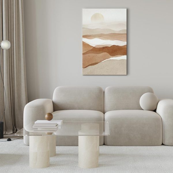 Canvas Print - Desert Lightness (1 Part) Vertical - Image 3
