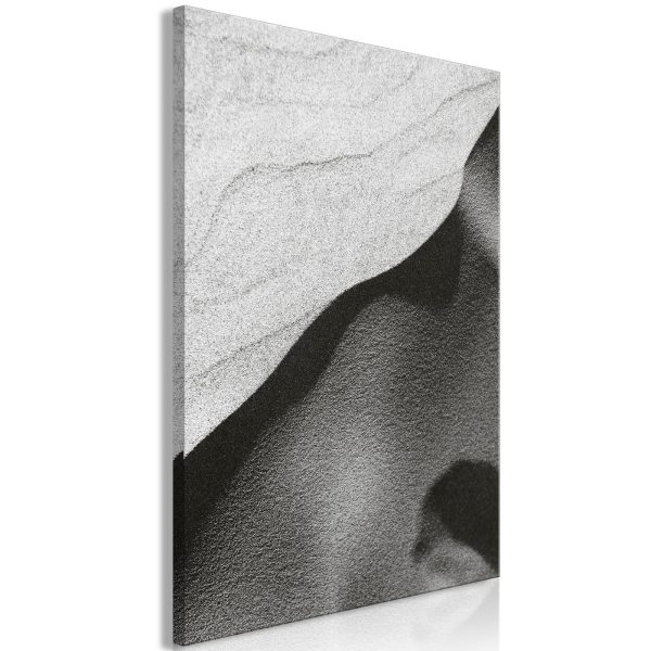 Canvas Print - Desert Shadow (1-part) - Black and White Landscape of Endless Sand