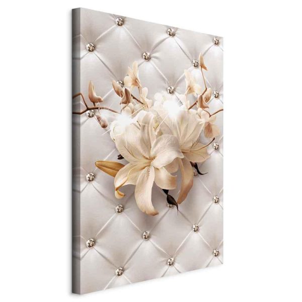 Canvas Print - Diamond Lilies (1 Part) Vertical