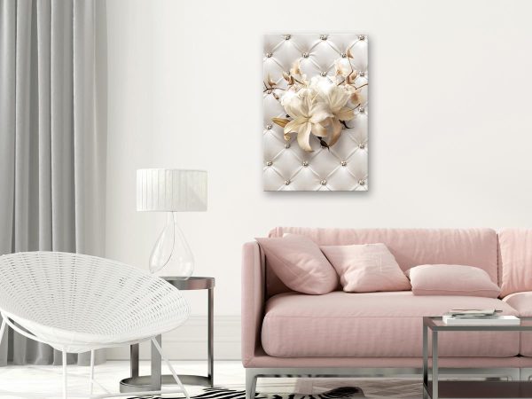 Canvas Print - Diamond Lilies (1 Part) Vertical