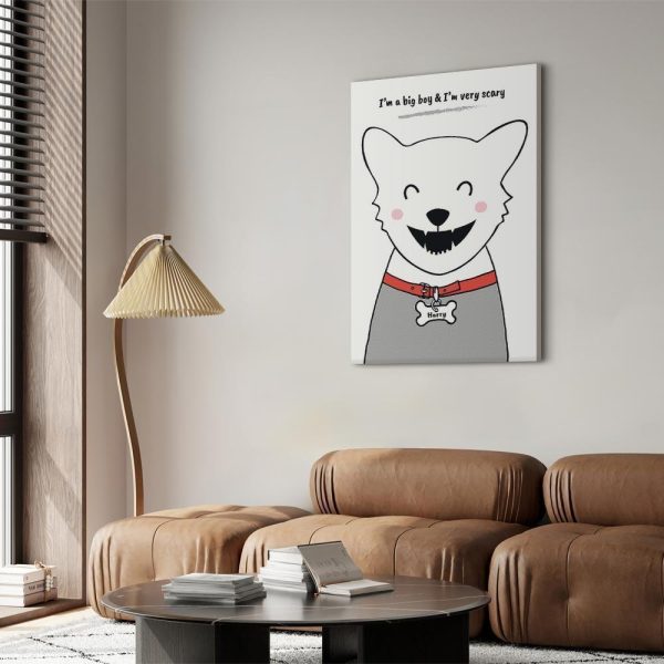 Canvas Print - Doggy Harry (1 Part) Vertical