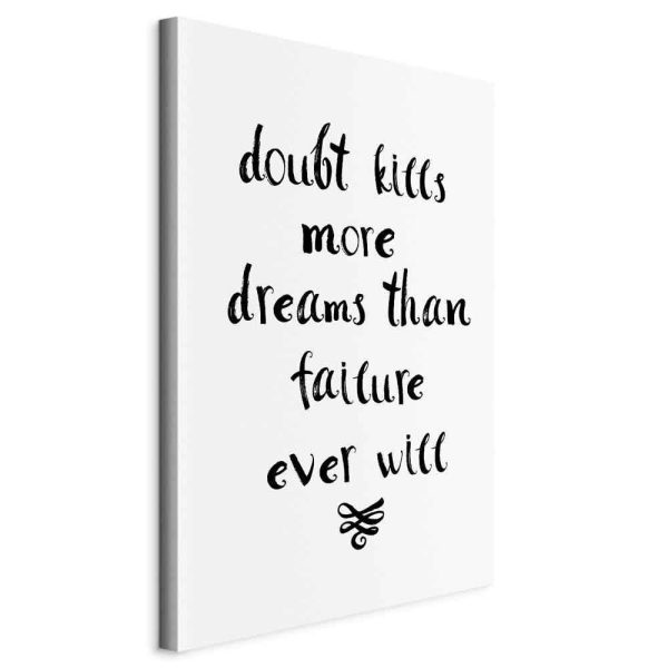 Canvas Print - Doubts and Dreams (1 Part) Vertical