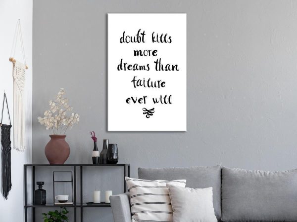 Canvas Print - Doubts and Dreams (1 Part) Vertical