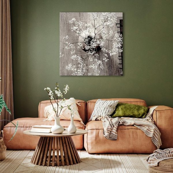 Canvas Print - Dried Flowers (1 Part) Square
