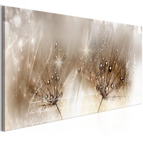 Canvas Print - Drops of Dew (1 Part) Brown Narrow - Image 5