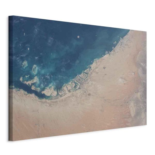 Canvas Print - Dubai from the Satellite (1 Part) Wide