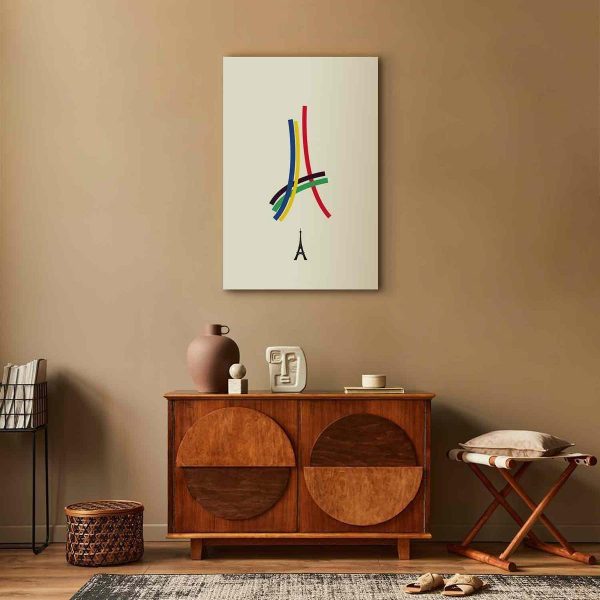 Canvas Print - Eiffel Tower - Colorful Graphics - Abstraction