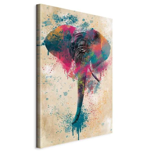 Canvas Print - Elephant Trunk (1 Part) Vertical