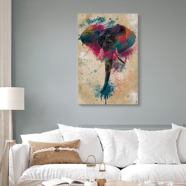 Canvas Print - Elephant Trunk (1 Part) Vertical