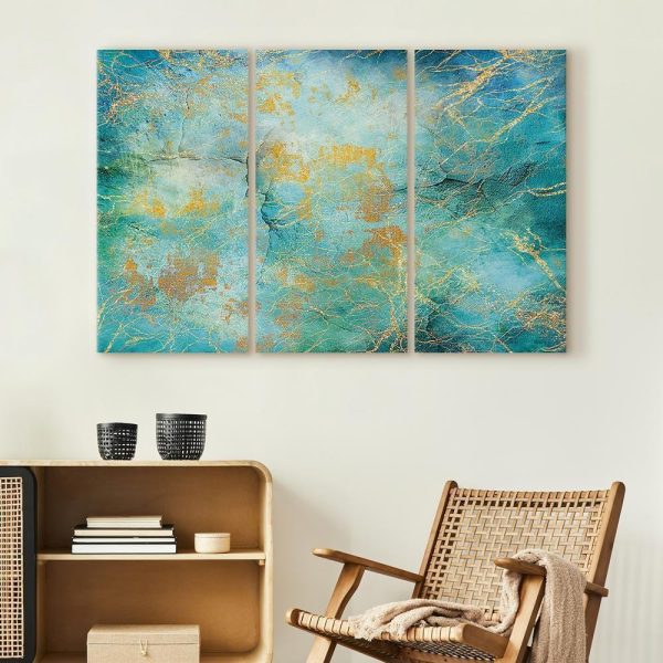 Canvas Print - Emerald Ocean (3 Parts)