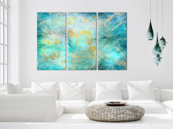 Canvas Print - Emerald Ocean (3 Parts)