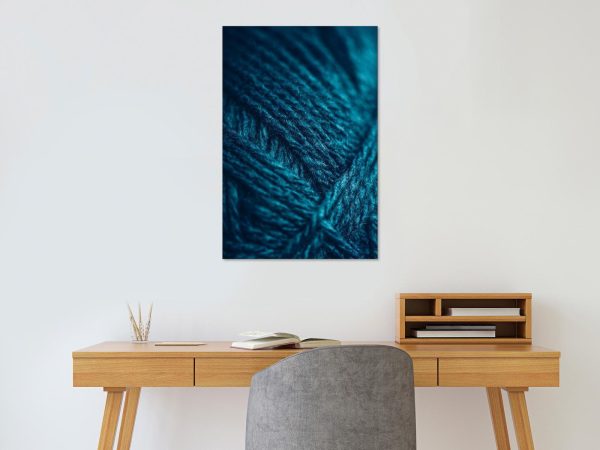 Canvas Print - Emerald Wool (1 Part) Vertical - Image 2