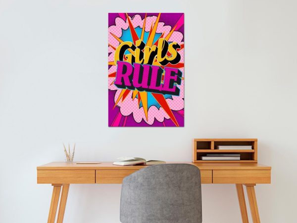 Canvas Print - Energy of Colors (1-part) - English Text on Colorful Background - Image 2