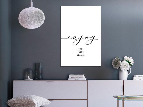 Canvas Print - Enjoy the Little Things (1 Part) Vertical