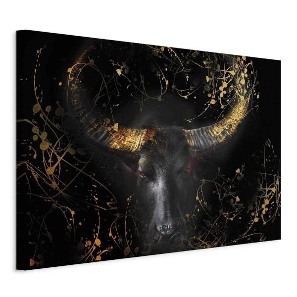Canvas Print - Enraged Bull (1 Part) Vertical - Third Variant