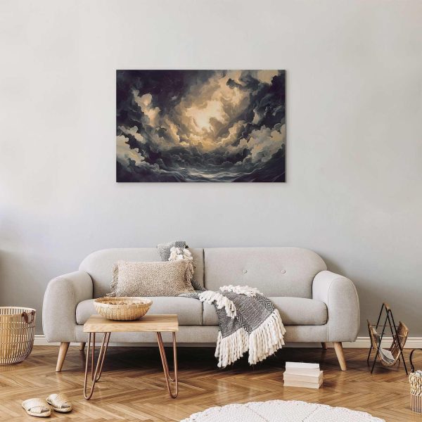 Canvas Print - Epic Light Play: The Sun Battling for Dominance Over the Clouds - Image 5