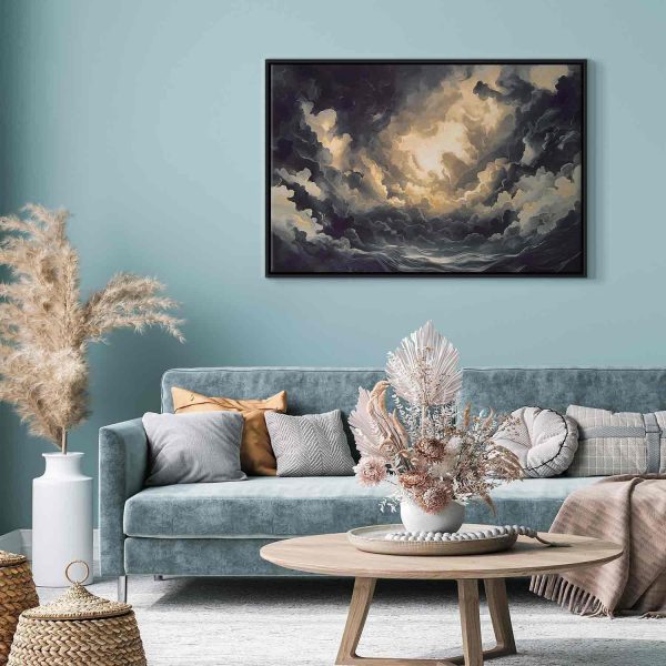 Canvas Print - Epic Light Play: The Sun Battling for Dominance Over the Clouds - Image 6