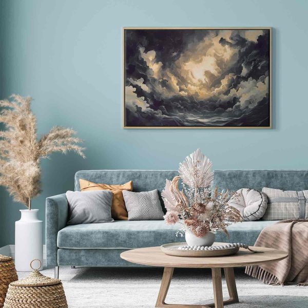 Canvas Print - Epic Light Play: The Sun Battling for Dominance Over the Clouds - Image 4