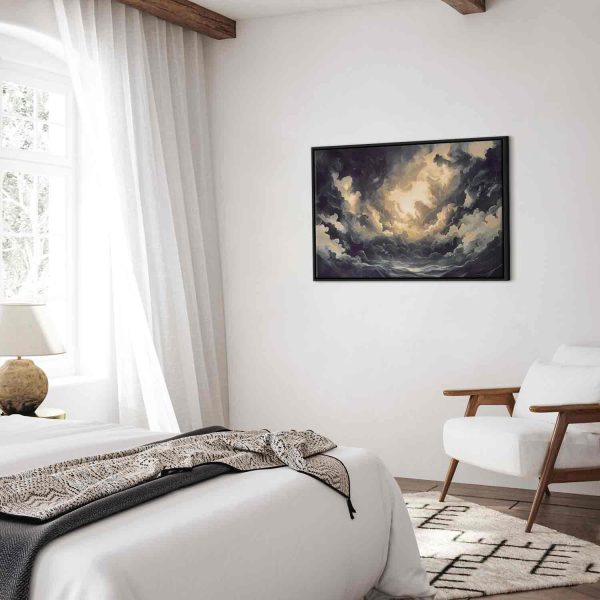Canvas Print - Epic Light Play: The Sun Battling for Dominance Over the Clouds - Image 11
