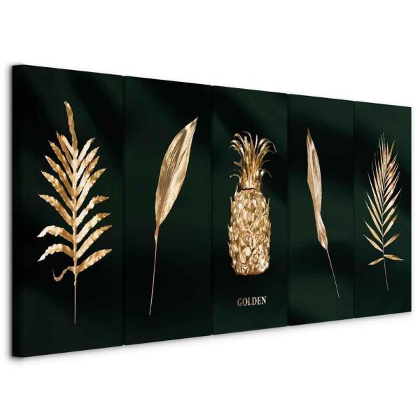 Canvas Print - Exotic Elements (5 Parts) Wide
