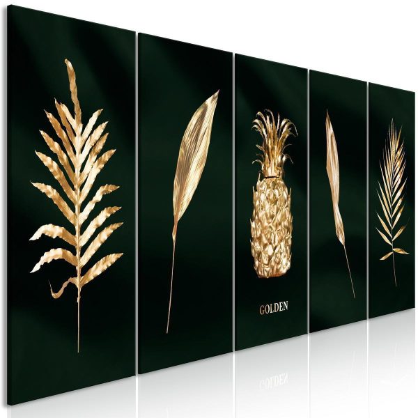Canvas Print - Exotic Elements (5 Parts) Wide