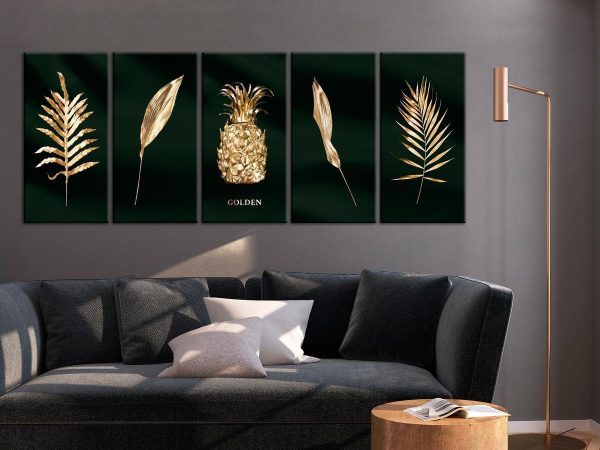Canvas Print - Exotic Elements (5 Parts) Wide