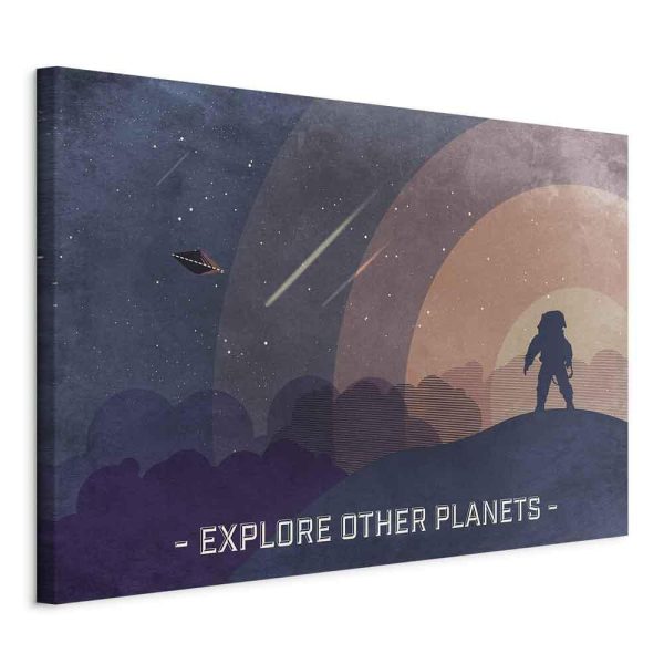 Canvas Print - Explore Other Planets (1 Part) Wide