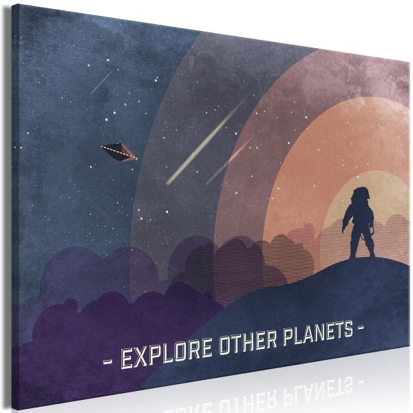 Canvas Print - Explore Other Planets (1 Part) Wide