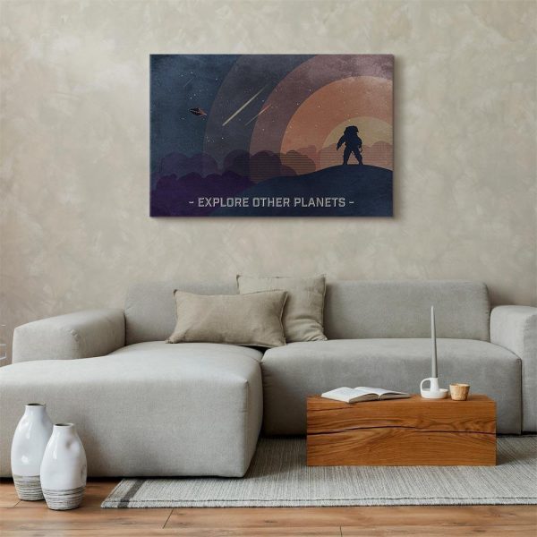 Canvas Print - Explore Other Planets (1 Part) Wide