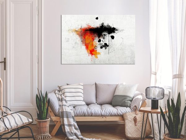 Canvas Print - Expression of Red (1 Part) Wide - Image 2
