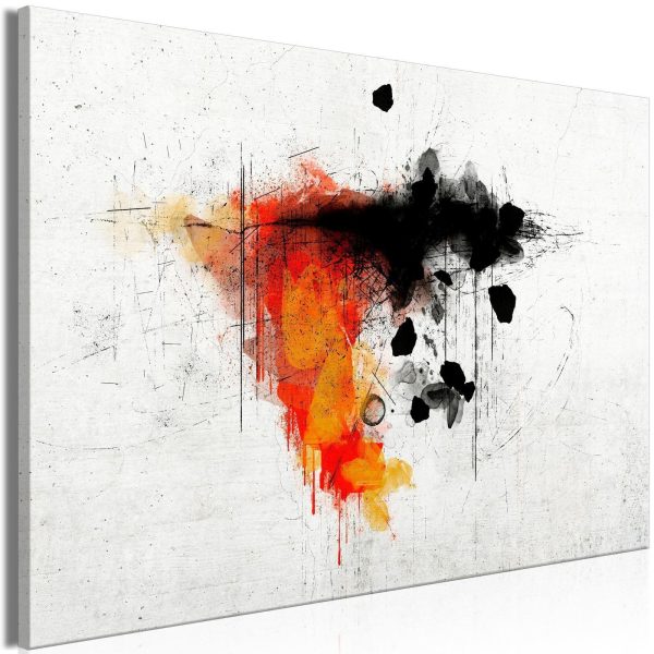 Canvas Print - Expression of Red (1 Part) Wide