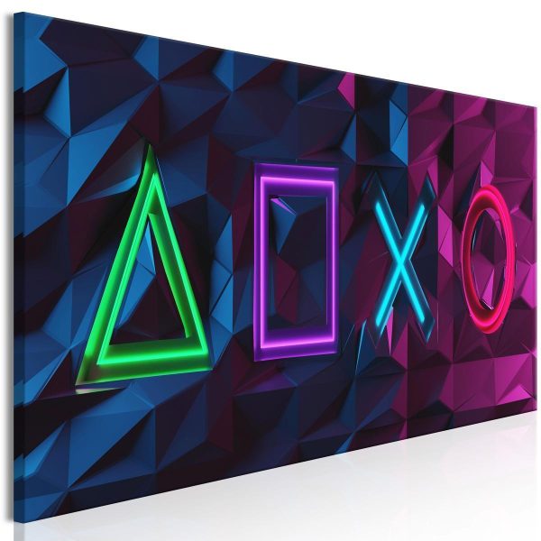 Canvas Print - Facade of Symbols (1 Part) Narrow
