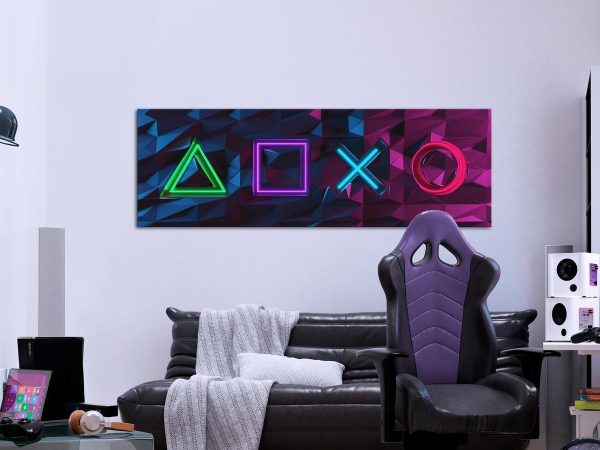 Canvas Print - Facade of Symbols (1 Part) Narrow