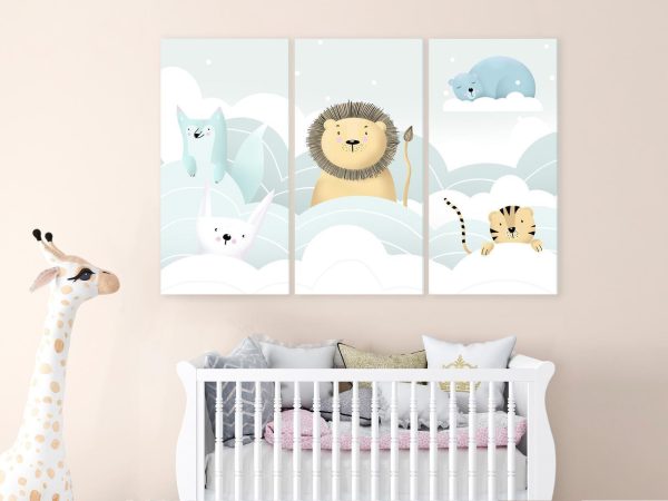 Canvas Print - Fairy-Tale Zoo (3 Parts) - Image 4