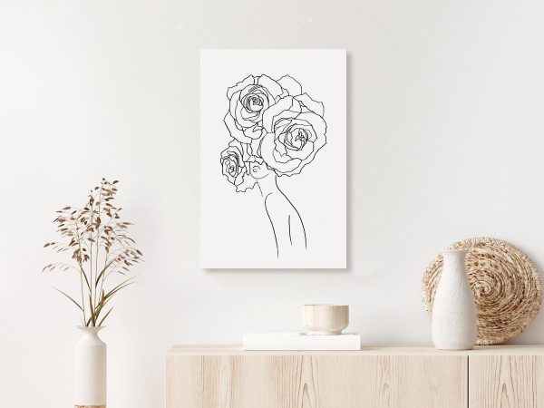 Canvas Print - Fancy Roses (1 Part) Vertical