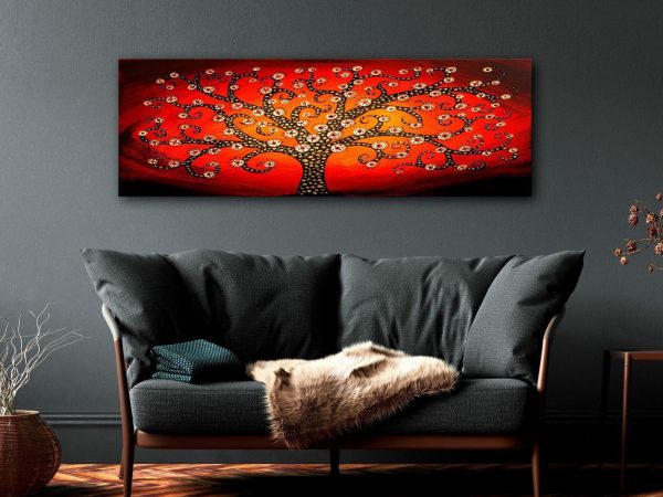 Canvas Print - Fiery Tree (1 Part) Narrow - Image 2