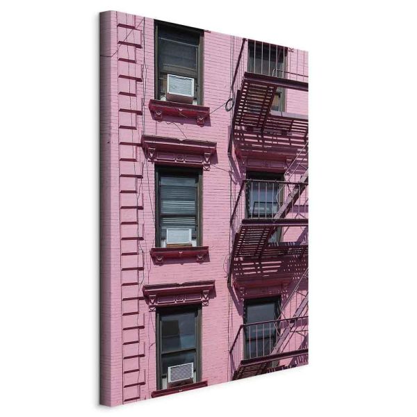 Canvas Print - Fire Stairs (1 Part) Vertical