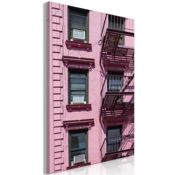 Canvas Print - Fire Stairs (1 Part) Vertical