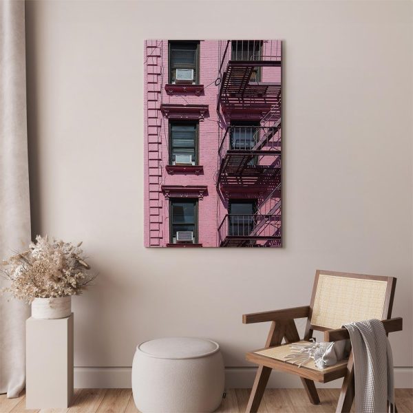 Canvas Print - Fire Stairs (1 Part) Vertical