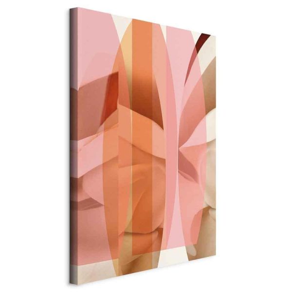 Canvas Print - Floral Kaleidoscope (1 Part) Vertical