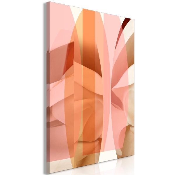 Canvas Print - Floral Kaleidoscope (1 Part) Vertical