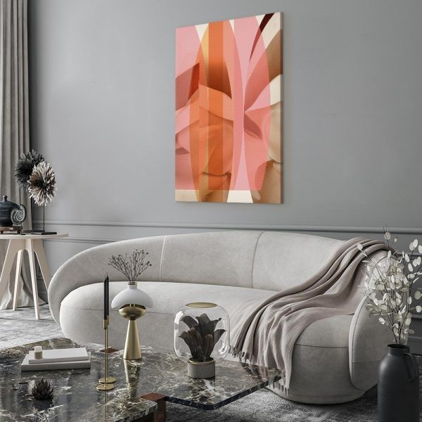 Canvas Print - Floral Kaleidoscope (1 Part) Vertical