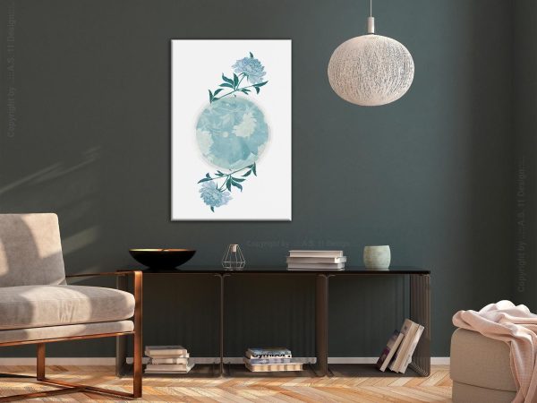Canvas Print - Floral Planet (1 Part) Vertical - Image 2